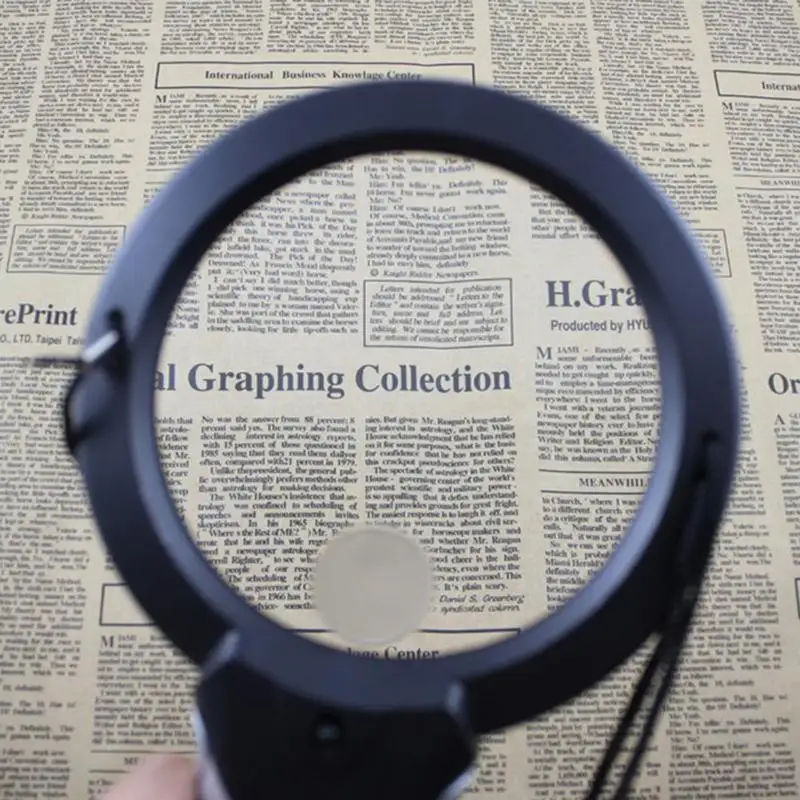 Висячая/настольная лупа 2 светодиодный для чтения с подсветкой Hands Free шитья и