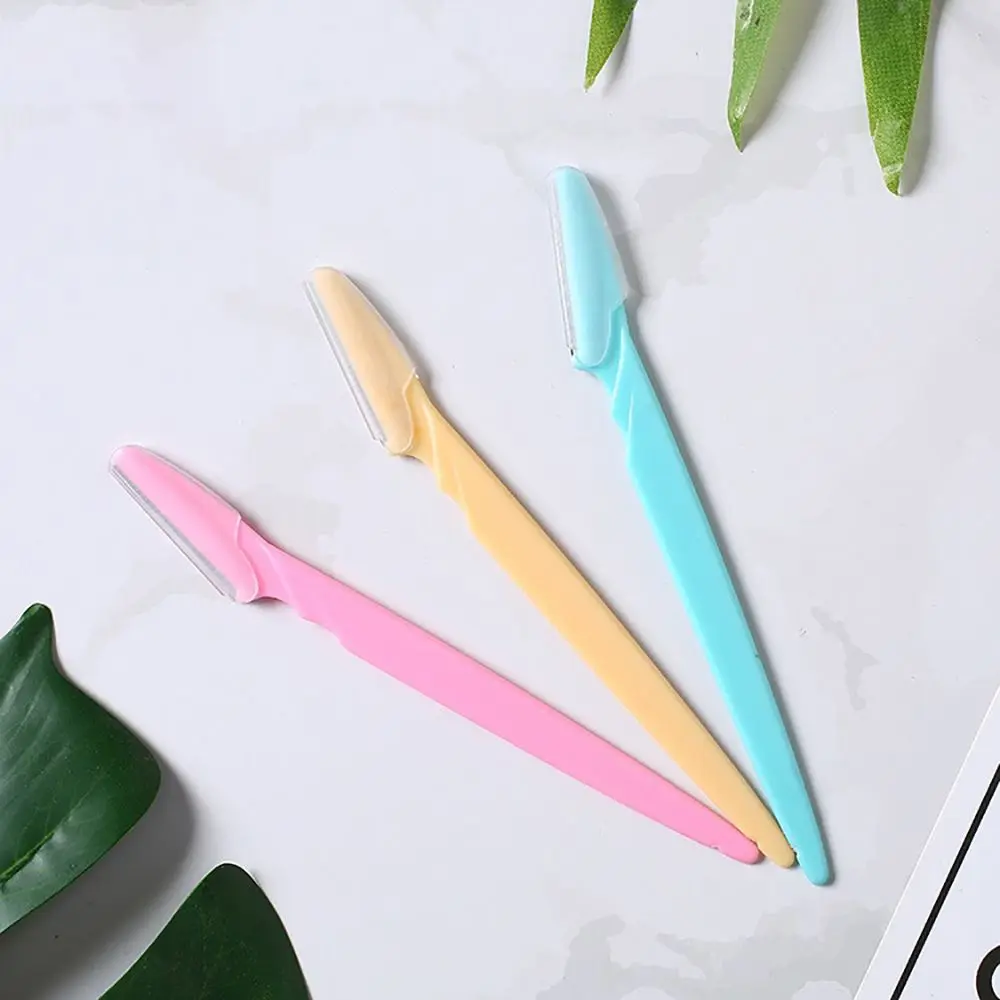 

10pcs Eyebrow Trimmer Portable Eyebrow Razor Blade Shaving Epilator Facial Hair Remover Eyebrow Knife Shaver Women Makeup Tools