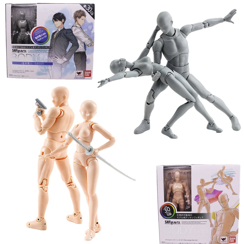 Аниме подвижная фигурка тела женское тело Кун серый цвет Ver. Кукла Black Body Kun модель