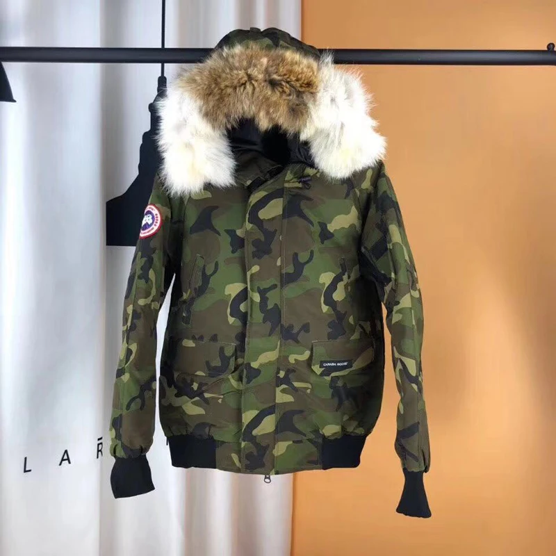 

Long Winter Jacket for Men and Women Fur Collar with Hood Warm Male Parka Long Sleeve Casual Canada Puffer Jackets Coats