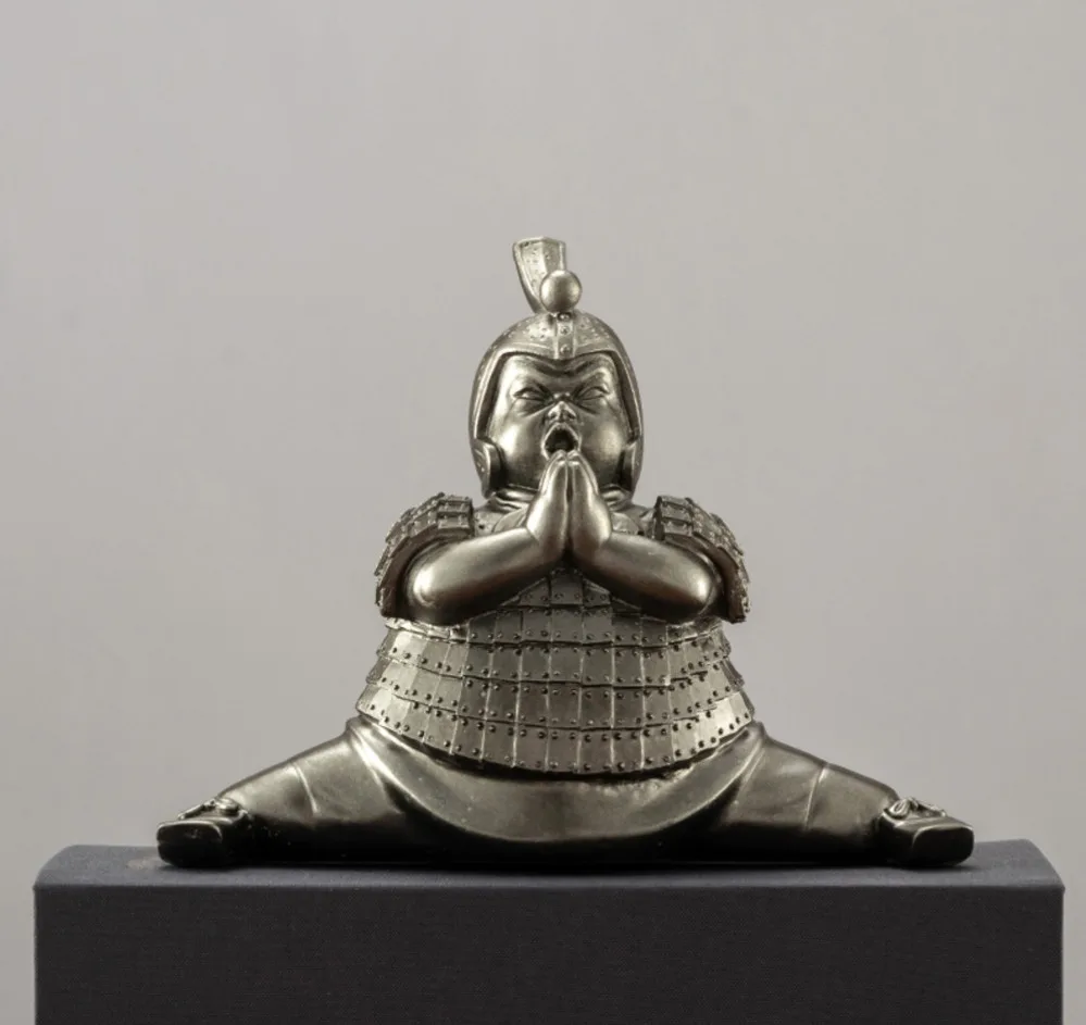 Китайская Ретро Терракотовая армейская скульптура лагеря Современная