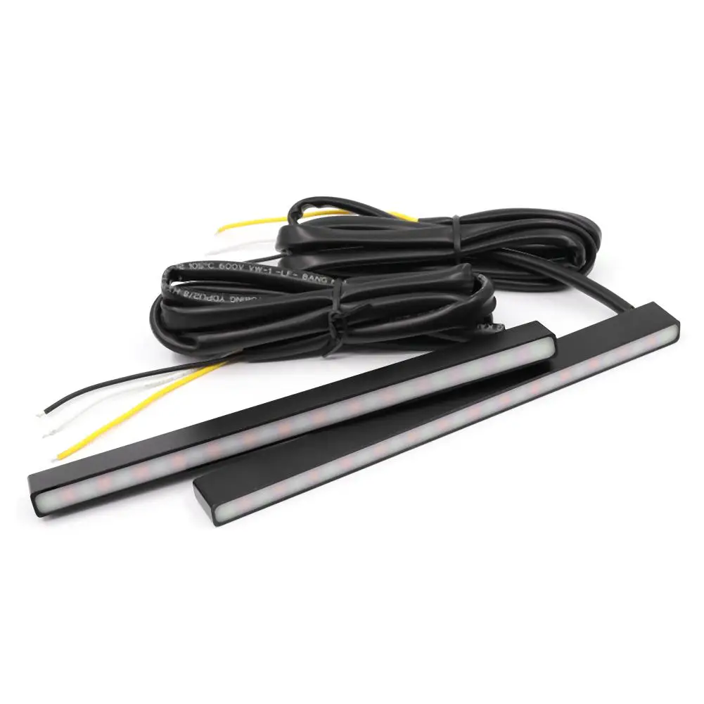 2 шт. светодиодные ленты для автомобиля Лидер продаж двойной Цвет 29 LED Янтарный