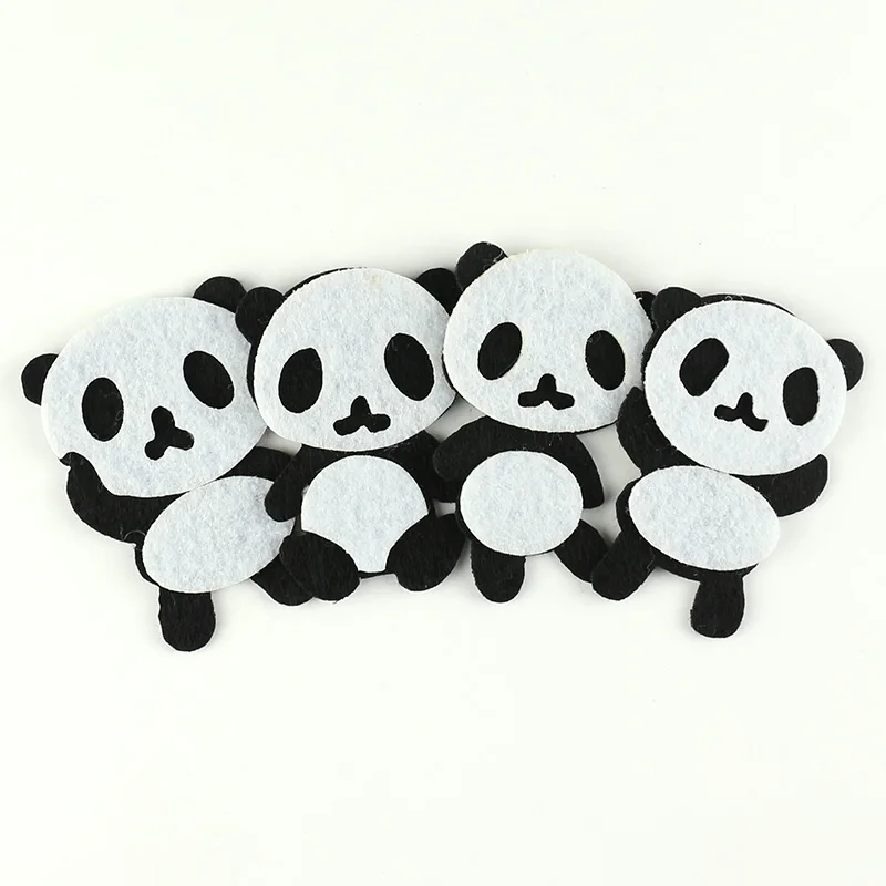 8 шт./лот войлочные нашивки высекающая панда войлочная аппликация сделай сам