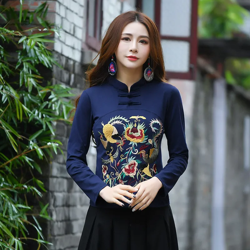 Женская футболка с вышивкой в стиле Харадзюку | одежда