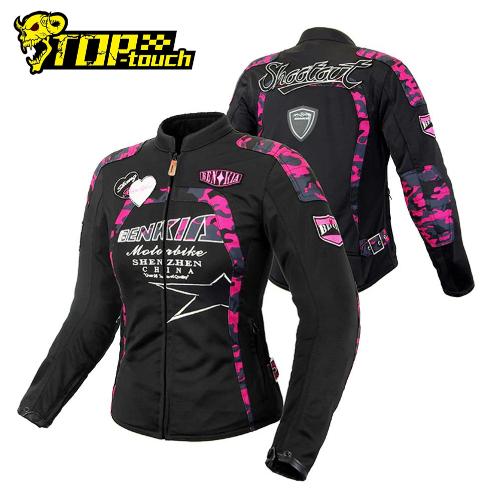 BENKIA Весенняя мотоциклетная куртка женская дышащая сетчатая летне осенняя