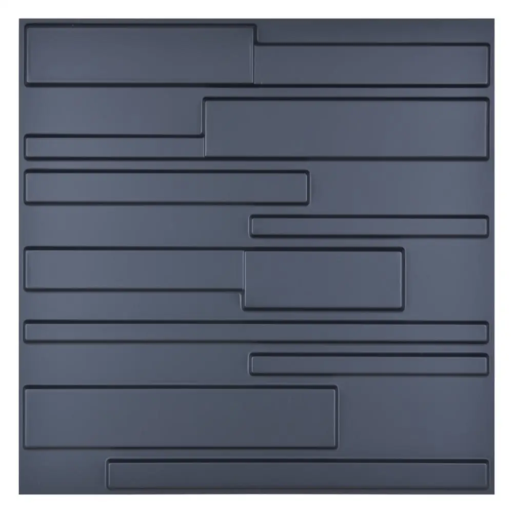 Черные 3D пластиковые настенные панели для гостиной настенное покрытие