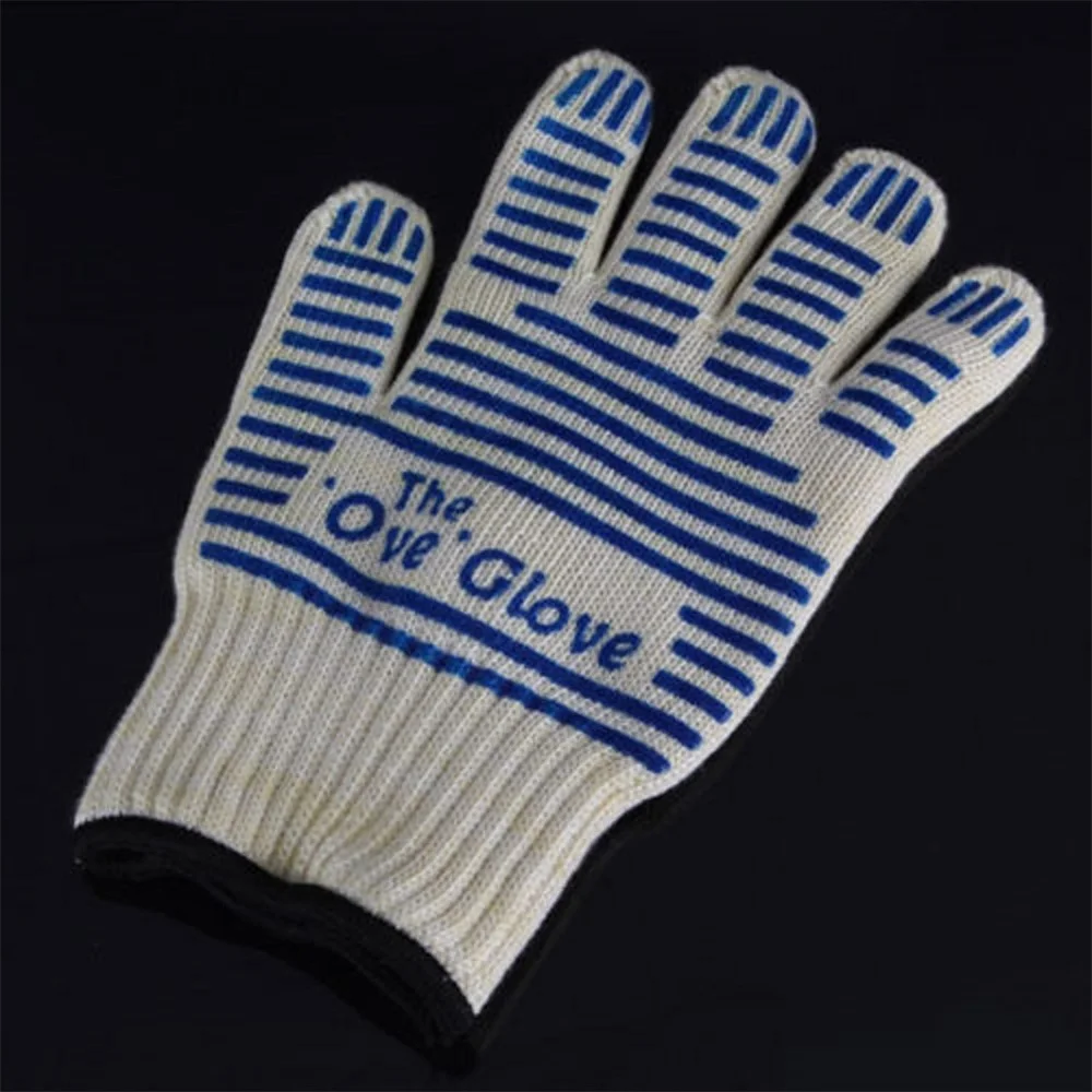

BBQ Gloves High Temperature Resistance Oven Mitts 800 Degrees Fireproof Barbecue Heat Insulation Microwave Gloves Kitchen Tools