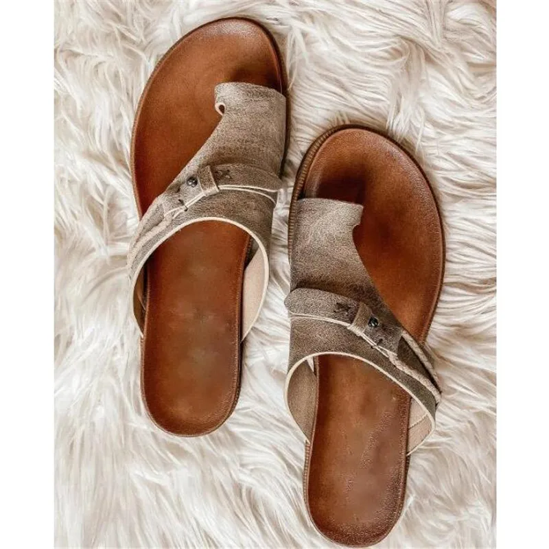 

Summer style bottom womens slippers fashion all-match casual buckle large size platform women sandals breathable women's shoes