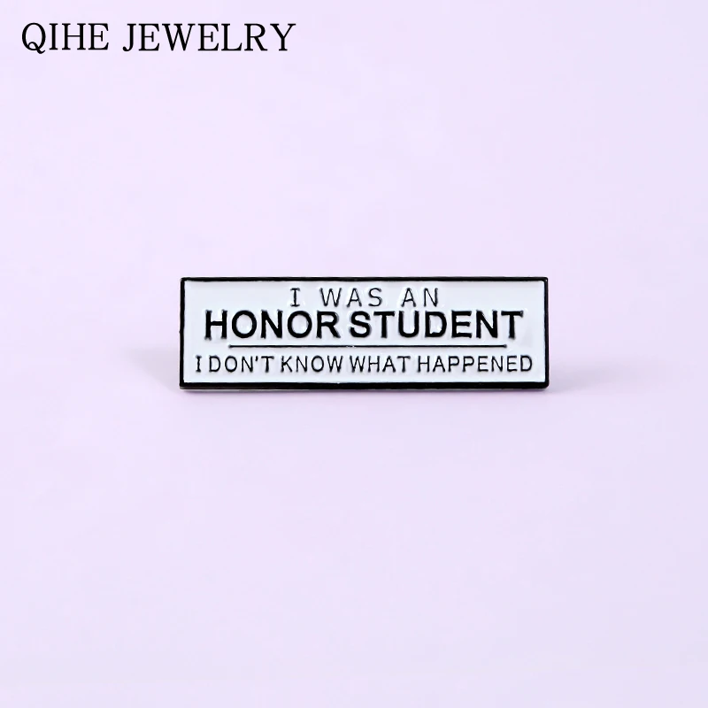 Комикс лозунг эмали штырь прямоугольник простой Брошь с текстом рюкзак шляпу