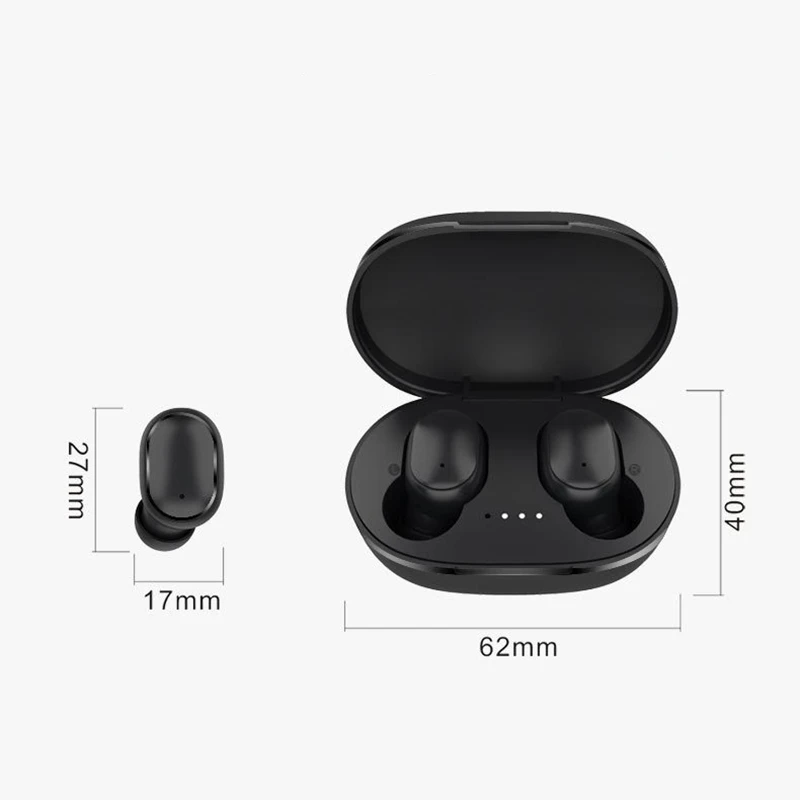 a6s tws bluetooth headset wireless 5 0 game earphone sport in ear with mic charging case for tablet huawei xiaomi universal free global shipping
