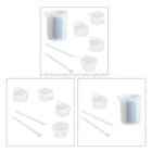 1 Набор антипригарных силиконовых мерных стаканов, слот для карт, чашка, дозирующая чашка, мешалка, стержни для перемешивания, ручной работы, набор инструментов УФ-отверждаемая эпоксидная смола