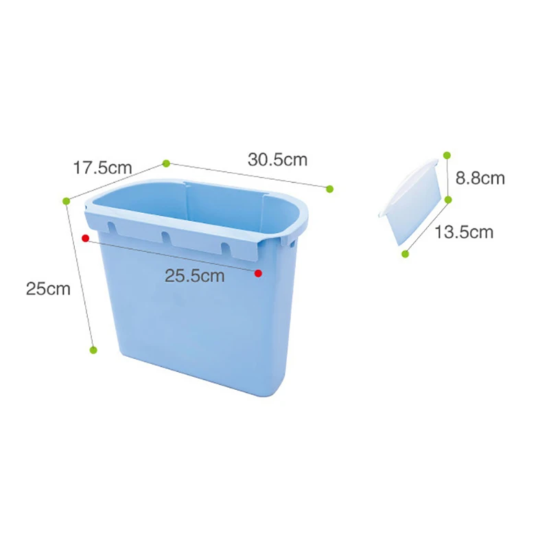 Пластиковый мусорный бак кухонный шкаф мусорная дверь подвесная банка настенный