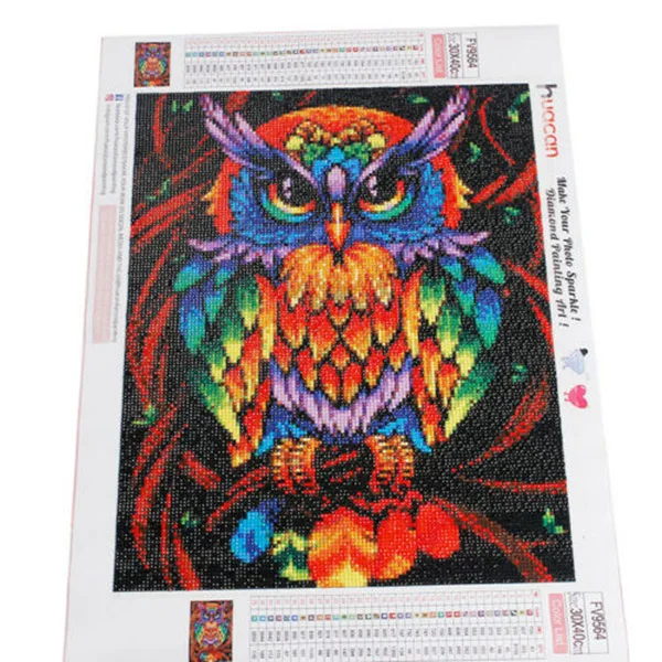 

✅Алмазная 5D Вышивка с совами, полноразмерная круглая мозаика с изображением животных, Набор для творчества «сделай сам», подарок для домаш...