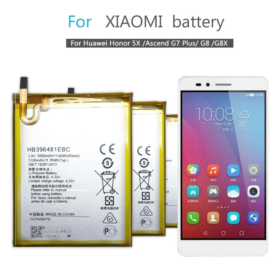 HB396481EBC батарея для Huawei Maimang 4 RIO-AL00 RIO-L11 RIO-L01 RIO-L02 RIO-L03 RIO-CL00 RIO-UL00 RIO-TL00 3100 мА-ч |