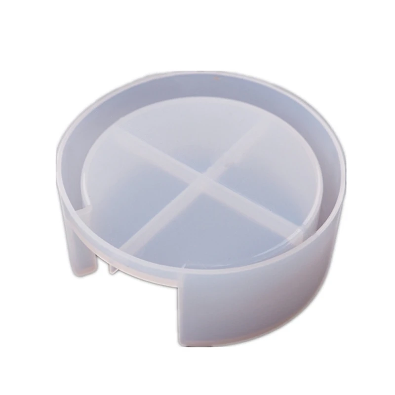 

Coaster Display Stand Resin Casting Mold Hold Up to 4 Coaster with Holder Mould F2TD