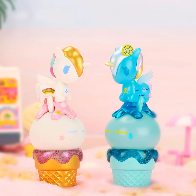 6 шт./лот коробка для слепых игрушек сумка Токидоки единорога мороженого коробок