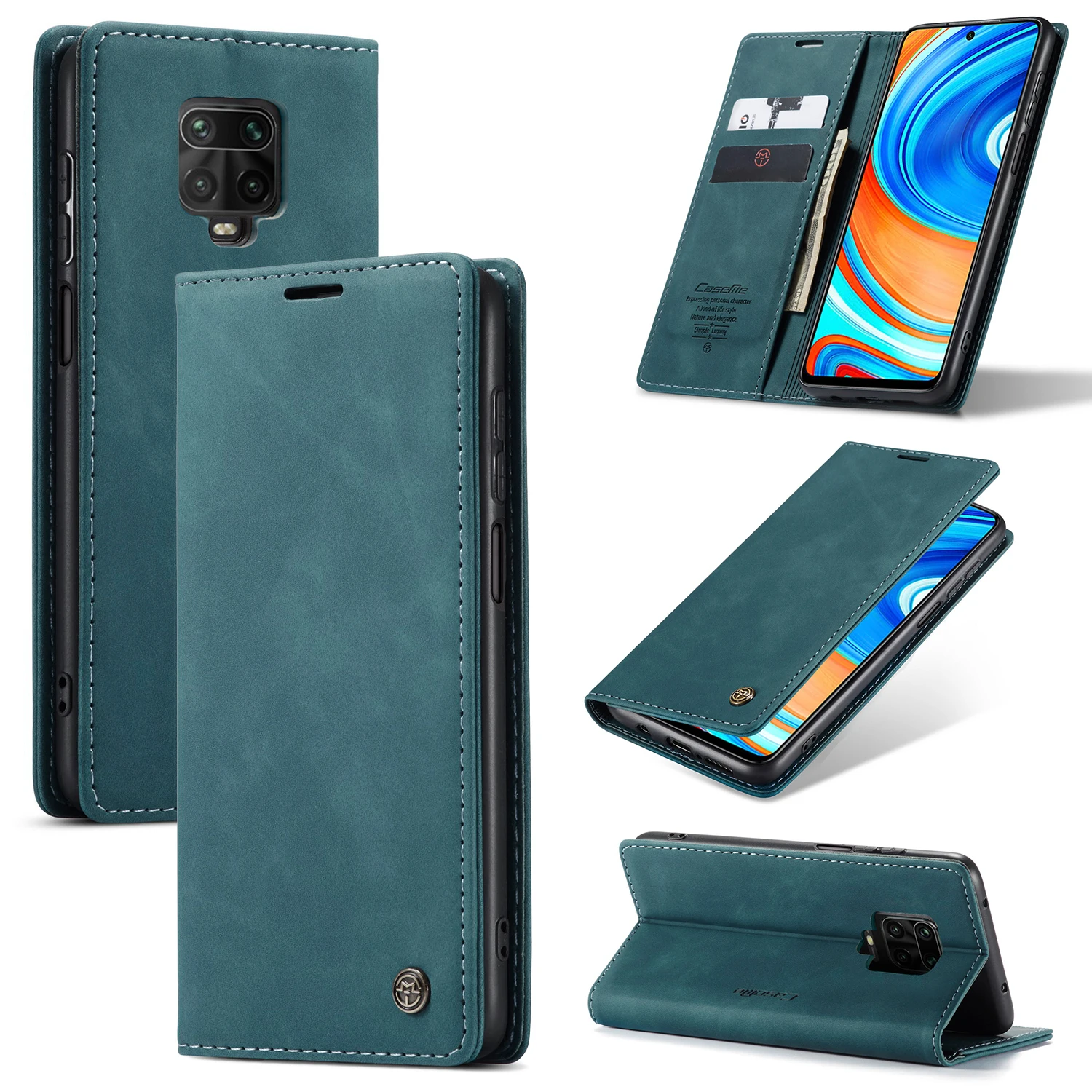 Чехол для Xiaomi Redmi Note 9 Pro Max винтажный кожаный чехол бумажник Магнитный книжка 10 9S 8