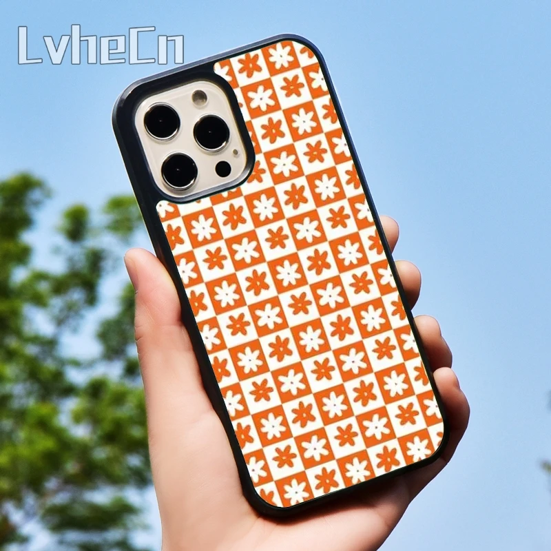 Чехол для телефона LvheCn с оранжевым цветком gah чехол iPhone 6 6S 7 8 X XR XS max 5 цветов 2020 11 12