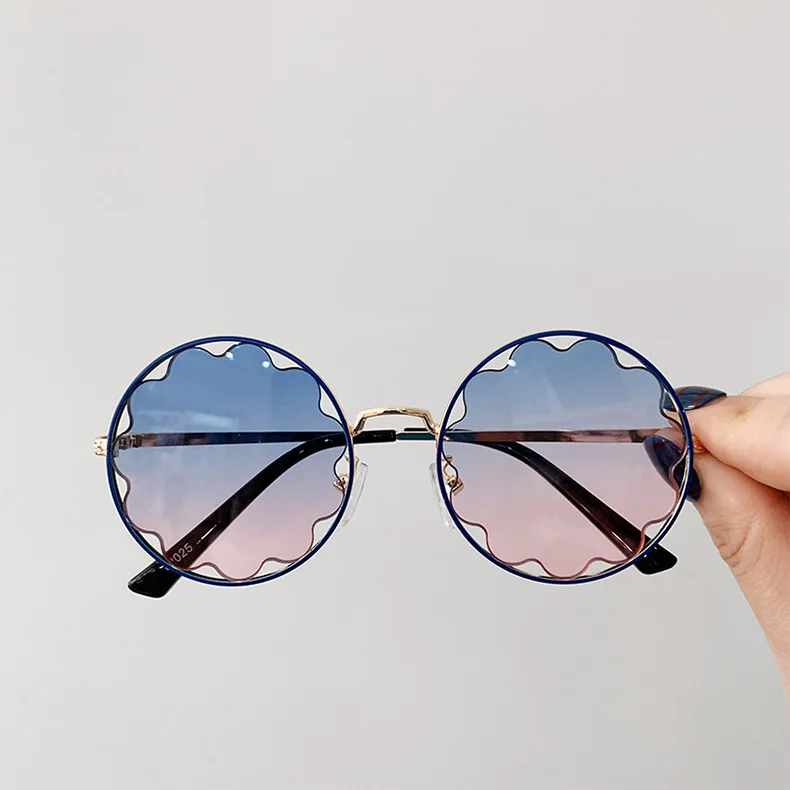 Новинка 2019 г. Модные Винтажные круглые детские солнцезащитные очки в