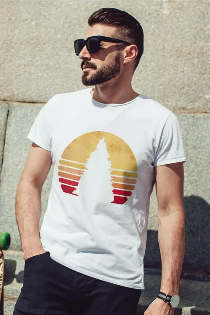 

Sunset White Outdoor Mens Tshirt-T-Shirt