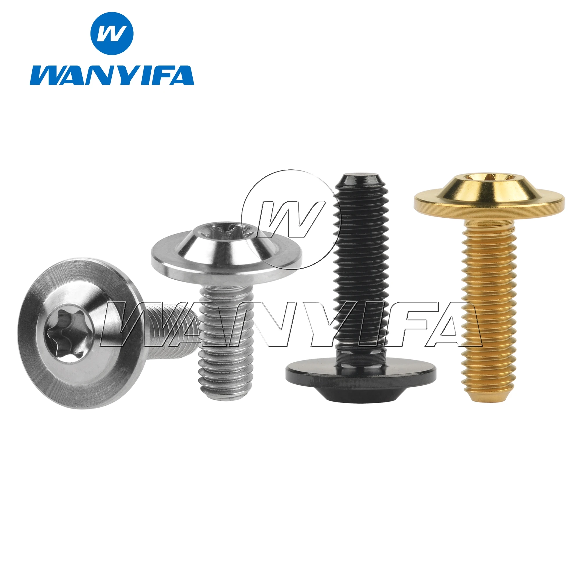 Титановый &quotWanyifa&quot Болт M6x10/15/20 мм Torx T30 Специальное крепление на голову шурупе