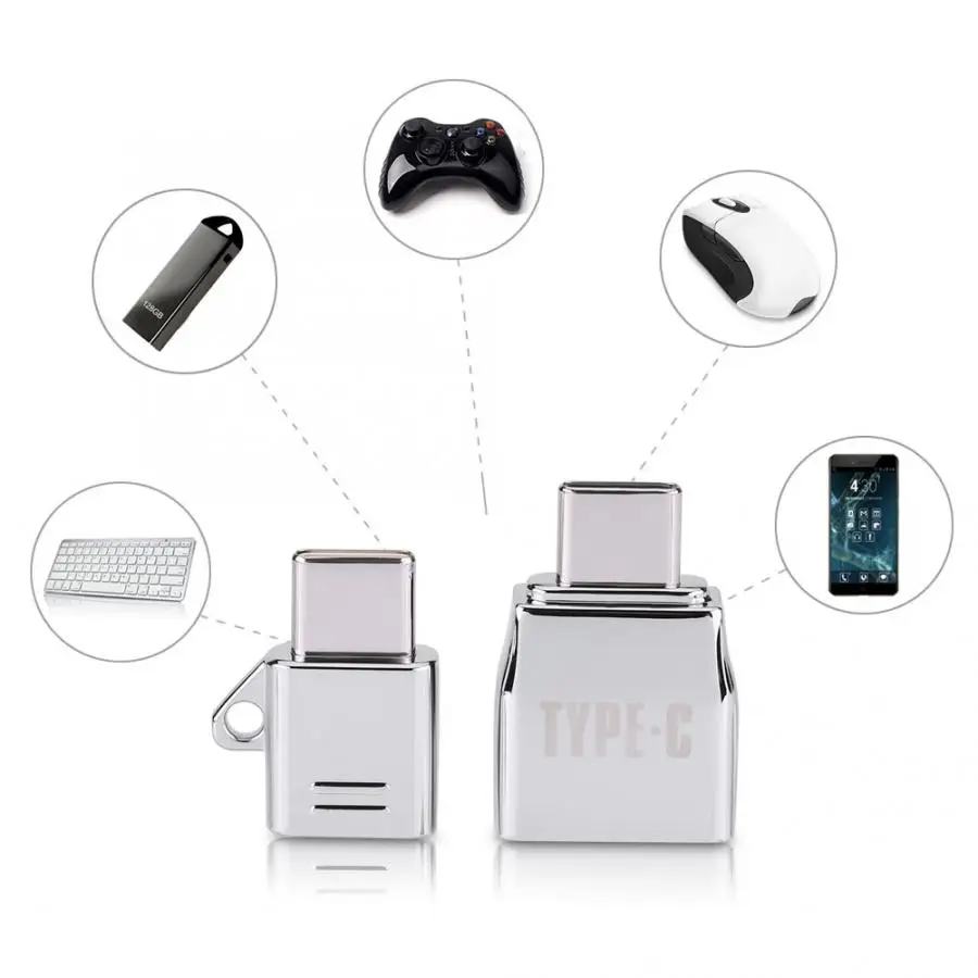 Micro USB мама к USB-Type C папа OTG адаптер кабель для мобильного телефона зарядное