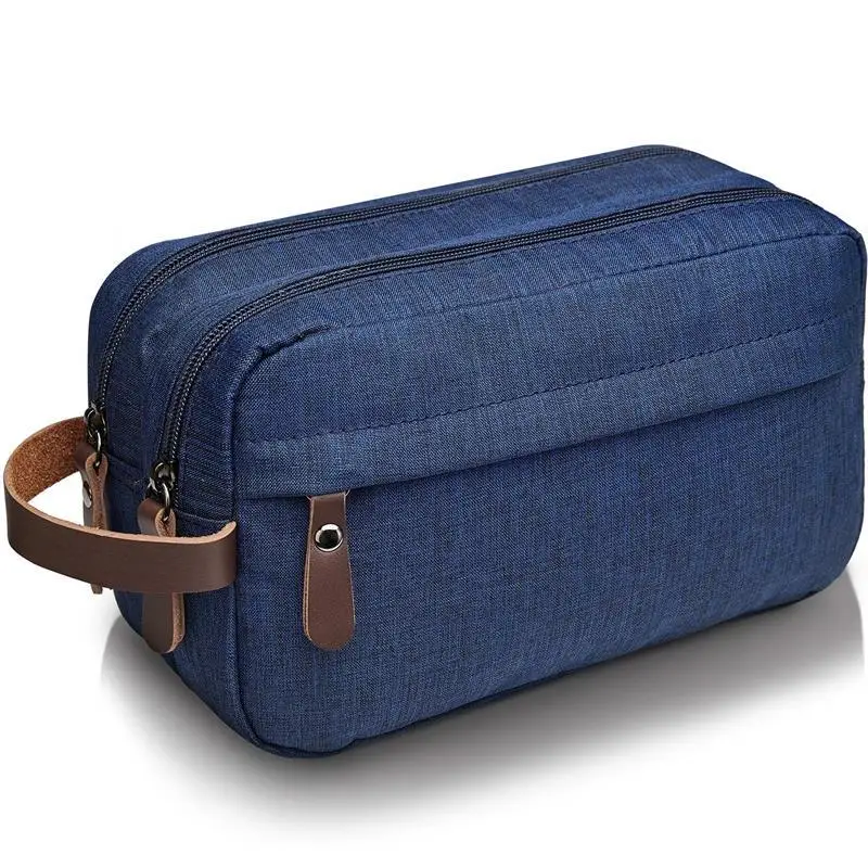 

Мужская портативная вместительная сумка для хранения, дорожная Водонепроницаемая двухслойная косметичка из ткани «Оксфорд»