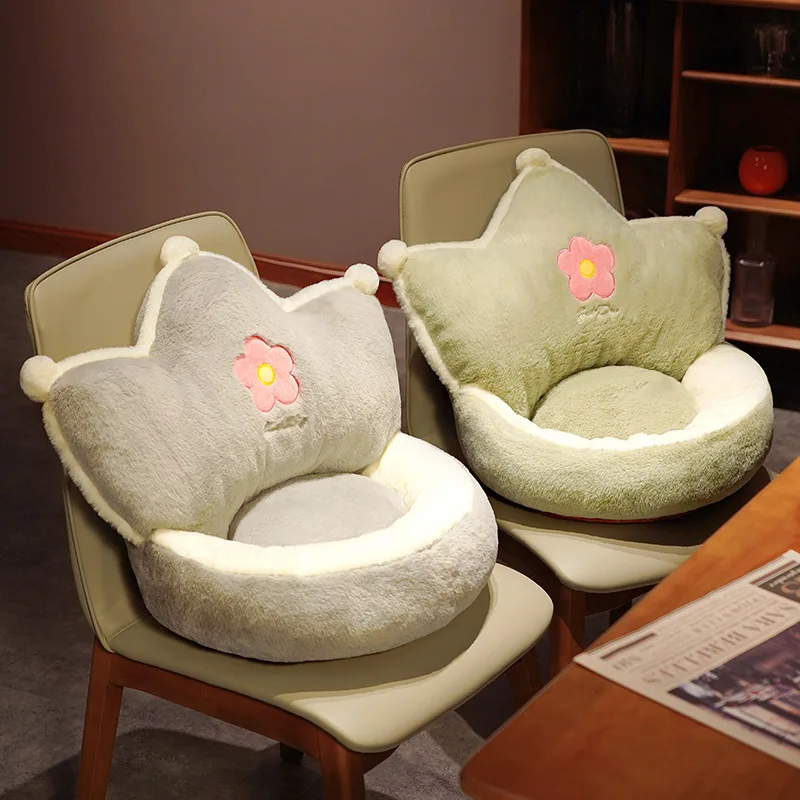 

45cm Cute Cartoon Crown Cushion Comfortable And Soft Surrounding Cushion Home Decoration For Kids