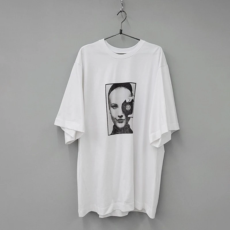 

Vintage Printed Summer T-Shirts Women O-Neck Short Sleeve Casual Oversized Streetwear Shirts Tops Boyfriend Retro Korean Z438