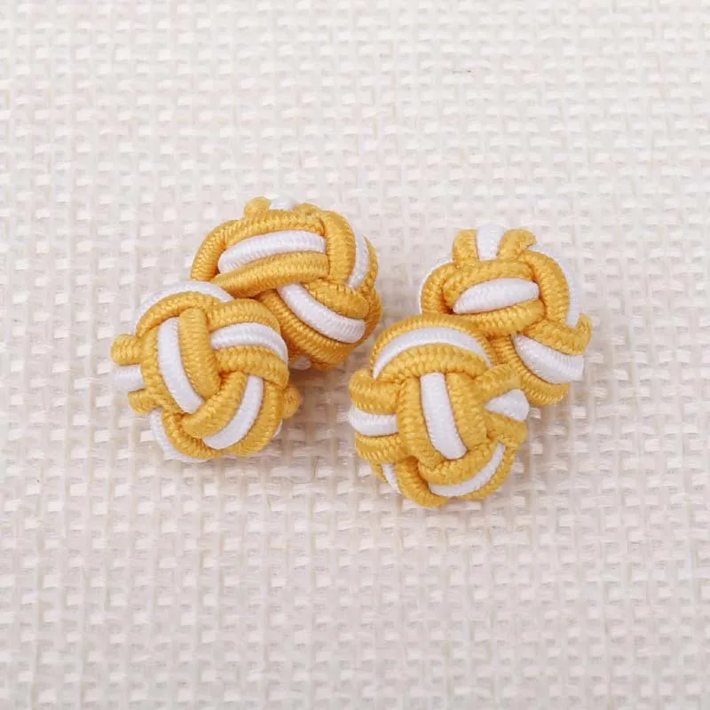 Linbaiway Новинка шелковые запонки узлы ручной работы эластичная двойная веревка