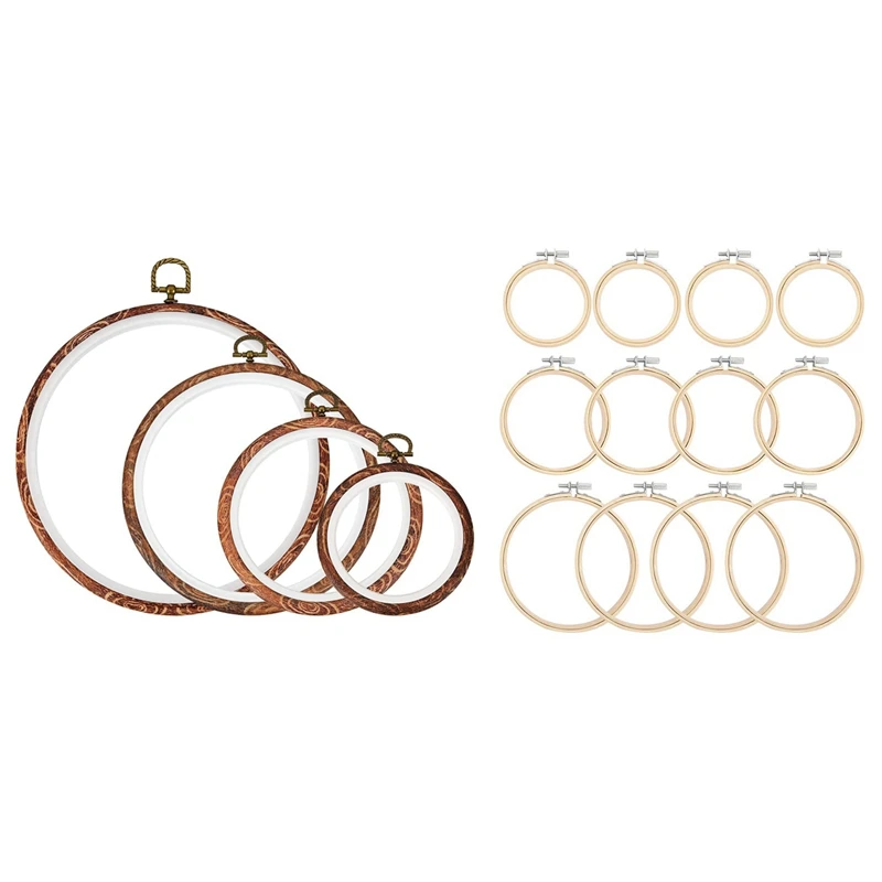 

Кольцо для вышивки крестиком, ручная вышивка и подвеска, 16 штук