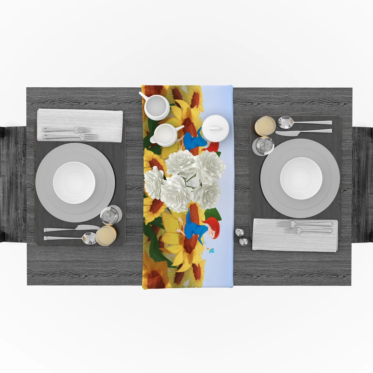 Подсолнух фея детские настольные бегуны для свадьбы праздника вечерние скатерти