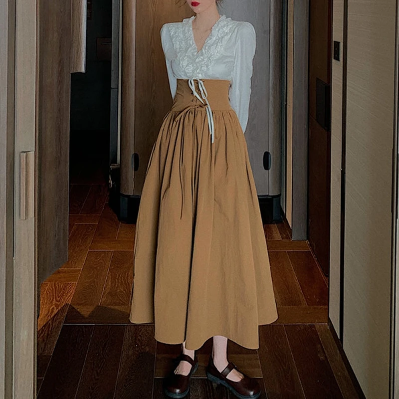 RealShe женское макси платье комплект из 2 предметов v образный вырез длинный рукав