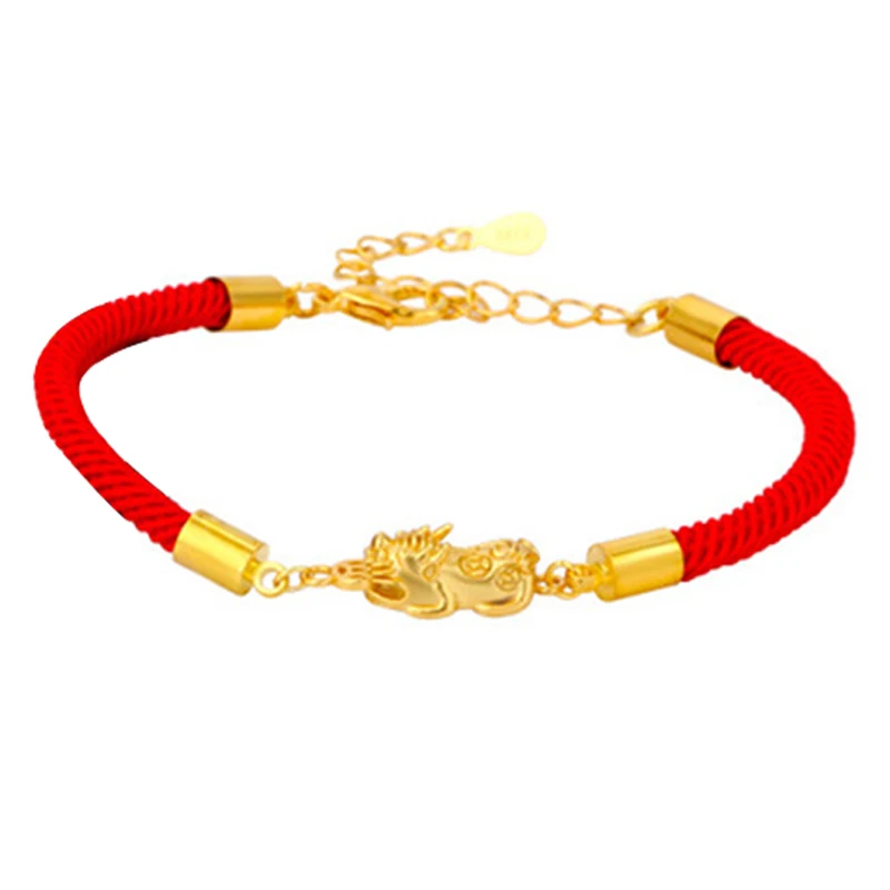 Плетеный веревочный браслет в винтажном китайском стиле с изображением храбрых