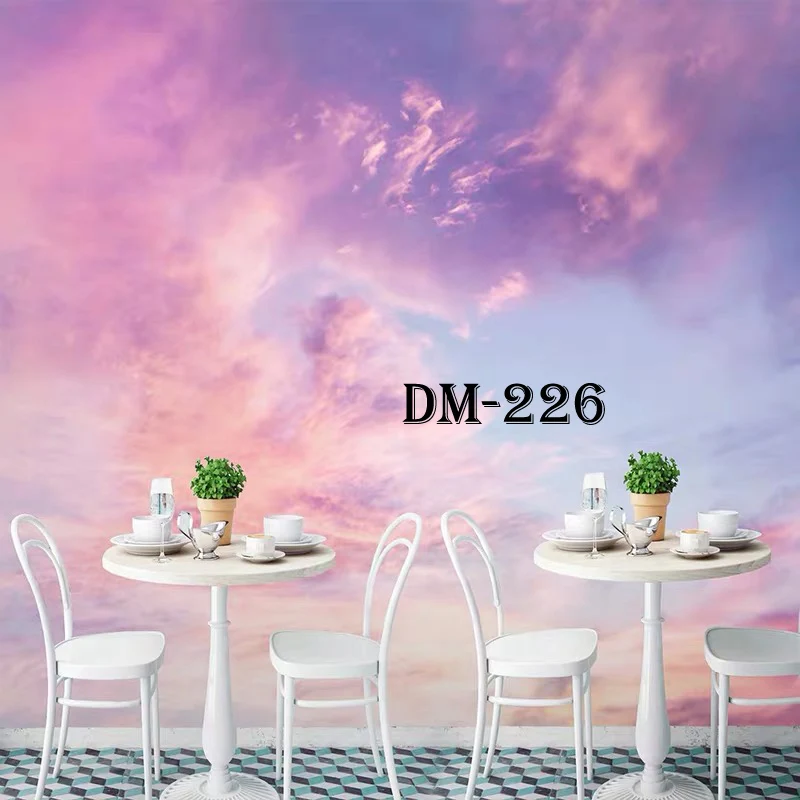 DM-226 Розовое небо облако 3d мультфильм потолочные обои фрески для девочек комната Детский сад Детская Декор стены 3d дочка настенная бумага - Цвет: DM-226