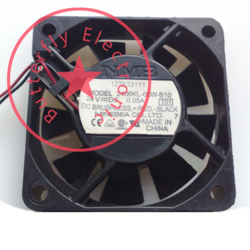 

Новый вентилятор охлаждения 2406KL-05W-B10 60*60*15 мм 6015 DC 24V 0.05A
