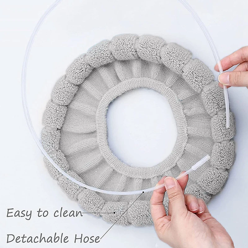 

3Pcs Toilet Seat Cover,Bathroom Soft Seat Cushion Cover Stretchable Washable Toilet Seat Covers for Bathroom Toilet Seat
