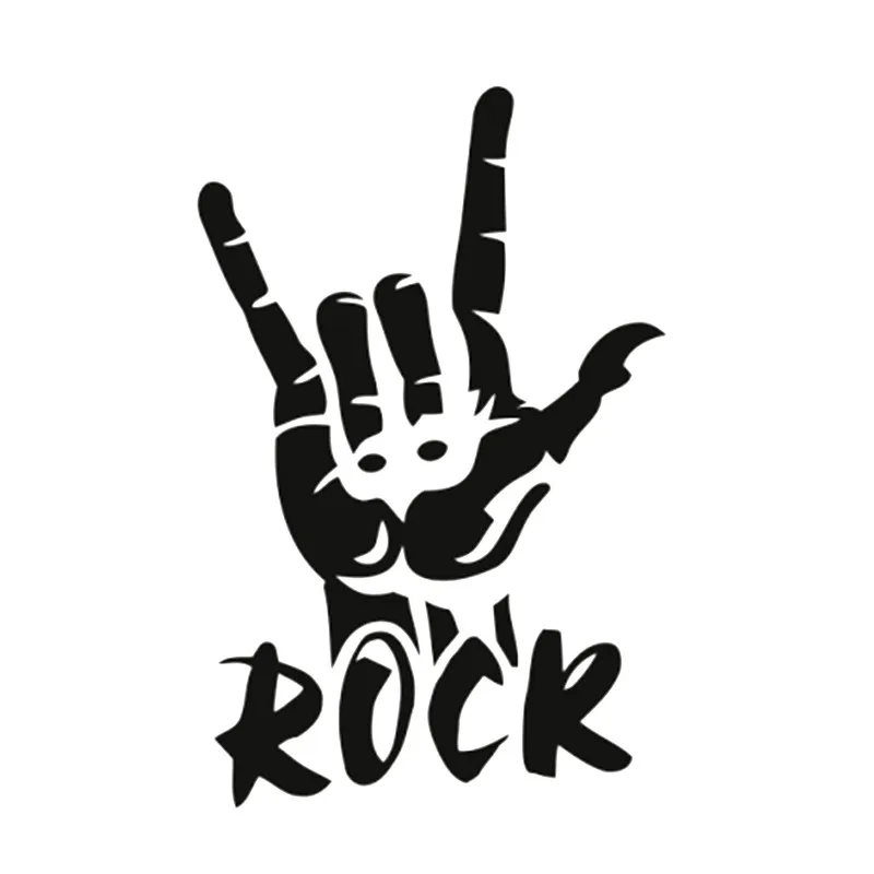 

Creative Stickers Rock Finger Funny Car Sticker PVC Waterproof Sunscreen Auto Motorcycles Decals Accessories 23cm*15cm