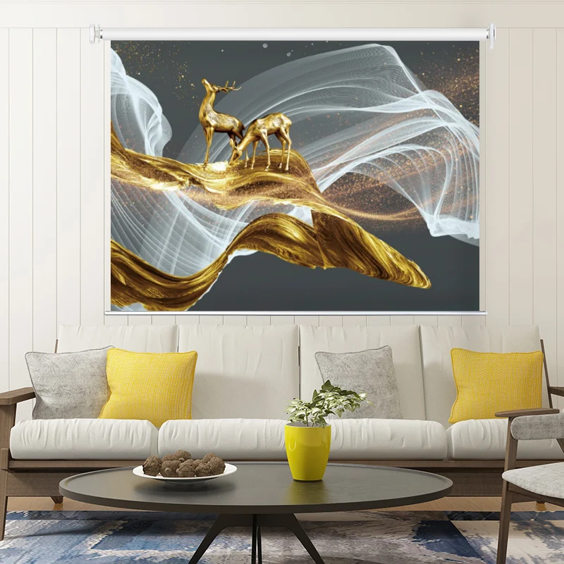 Фабрика по изготовлению шторок на заказ может разработать любой узор и размер.