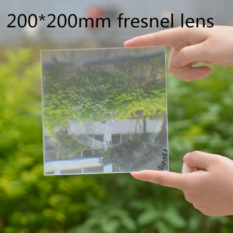 Квадратные линзы Френеля 200*200 мм 200x200mm фокусное расстояние 100 210 330 мм|lens diameter|focal