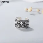 100% реальный чистый серебряный цвет кольцо модный регулируемый палец ВИНТАЖНАЯ фотография для женщин девушки подарки