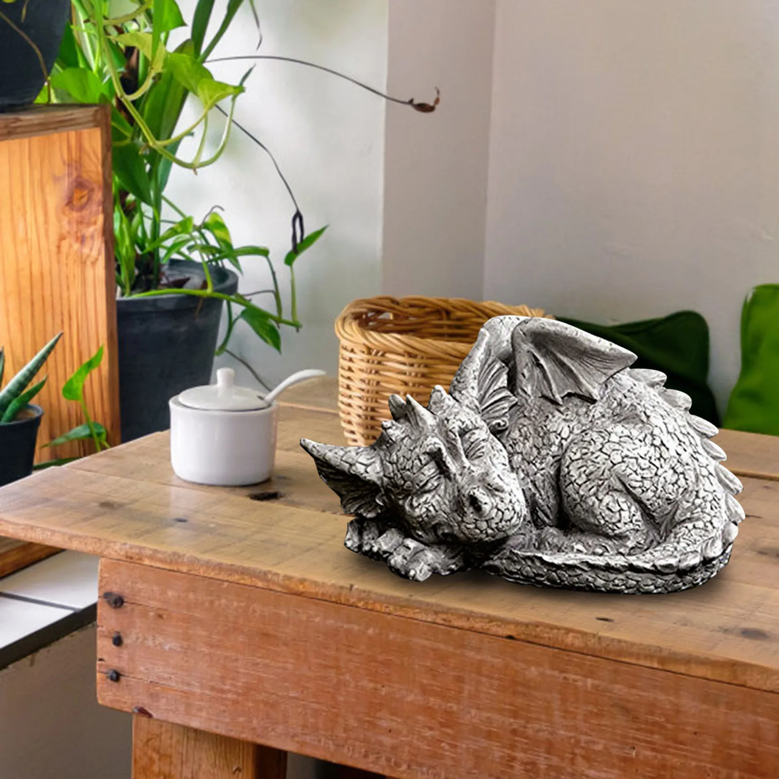 

Adorable Baby Sleeping Dragon Garden Decoration Outdoor Ornaments Art Ornaments