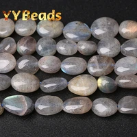8x10mm natural irregular gray labradorite stone beads loose charms beads for jewelry making diy bracelets necklaces for women