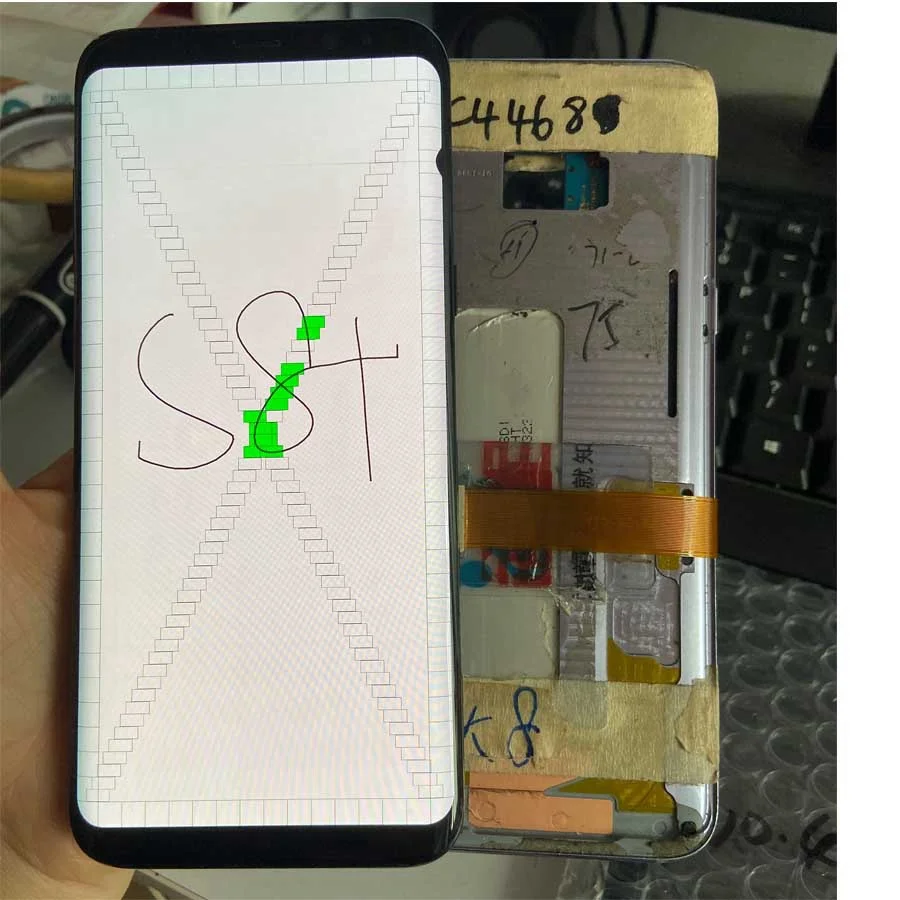 Для samsung S8 Plus, ЖК-экран для ремонта края, стекло, практика G955F, ЖК-дисплей для samsung S8 G950, разбитое стекло, точечный экран - Цвет: S8Plus with F 2