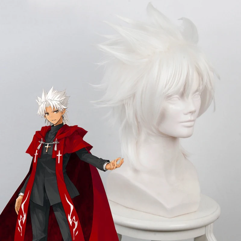 Аниме Fate Stay Night Косплей парики широу амакуса токисада Синтетический парик волос