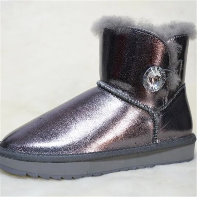 2020 Натуральная Воловья кожа Новинка 100% натуральная меховая обувь женские