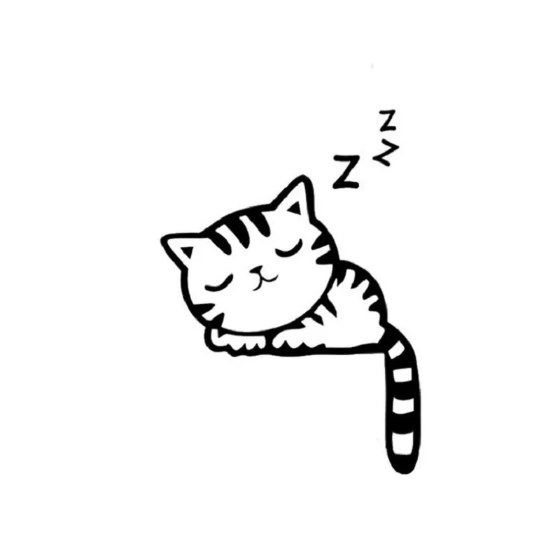 

Cartoon Cute Cat Reflective Post Cat Car Glass Sticker