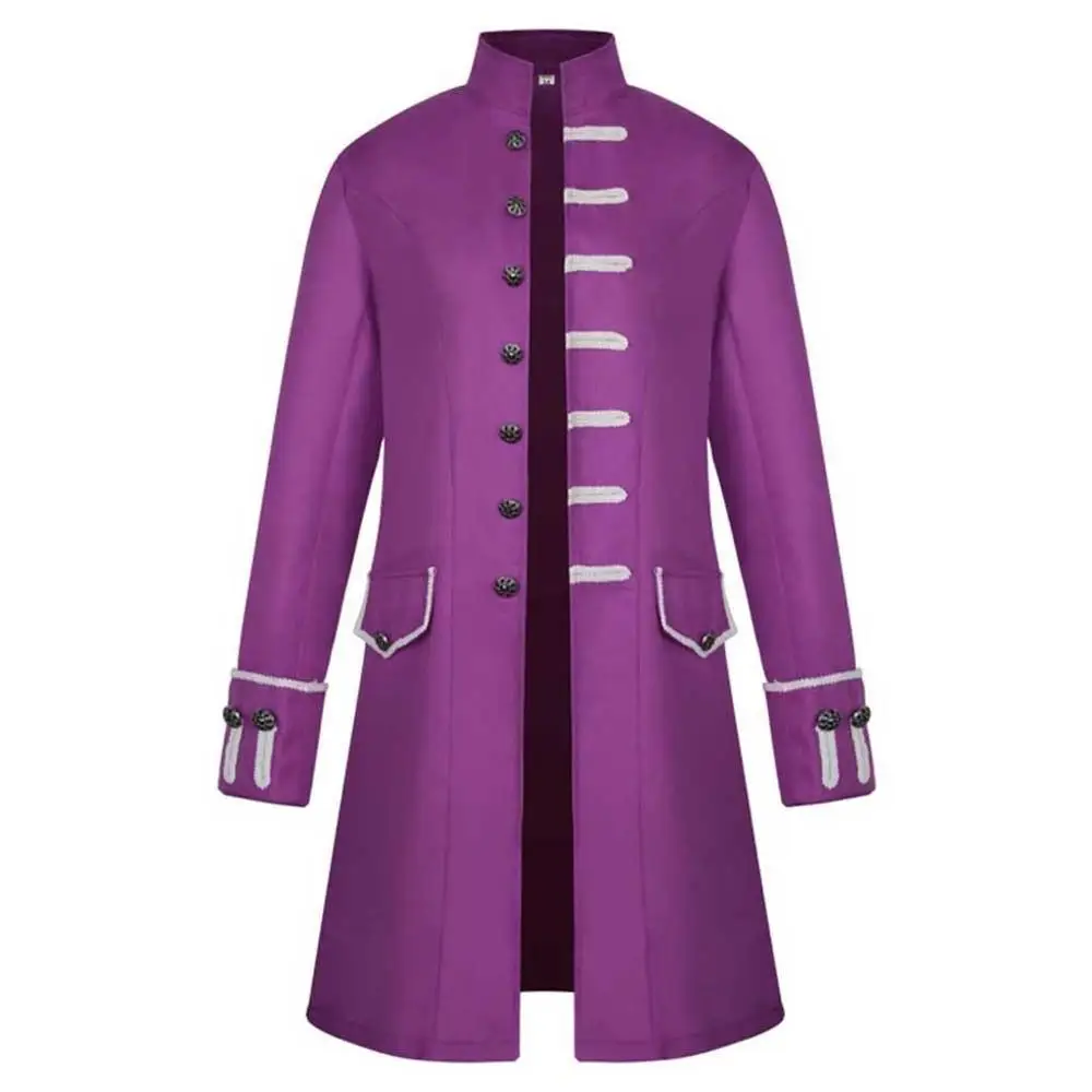 Новинка большой размер S-5XL зимний Тренч для мужчин Готический стимпанк винтажный