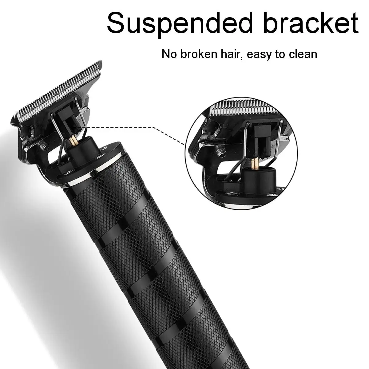 

Professional Digital Hair Trimmer Rechargeable Electric Hair Clipper Men's Cordless Haircut Adjustable Ceramic Blade