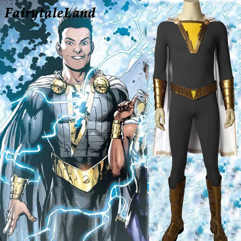 Shazam/костюм для косплея на Хеллоуин Shazam Family Eugene Choi Костюм по индивидуальному